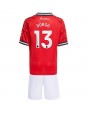 Manchester United Patrick Dorgu #13 Replika Hemmakläder Barn 2025-26 Kortärmad (+ byxor)